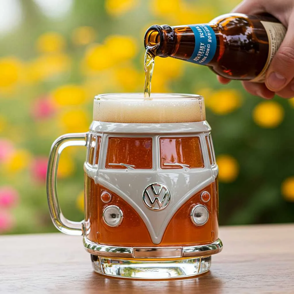 The Unique Design and Craftsmanship of the VW Bus Glass Cup