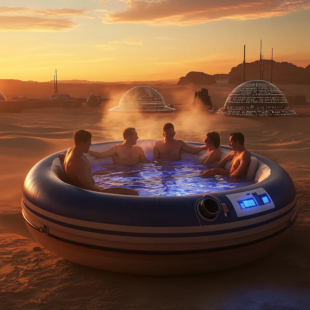 Inflatable Star Wars Hot Tubs: Soaking in Galactic Style