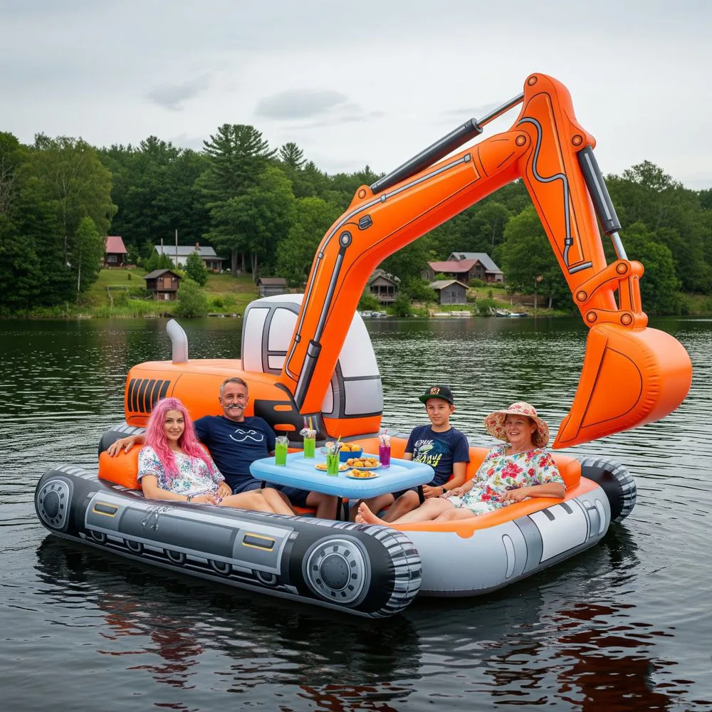 Who Loves Inflatable Excavator Floats?