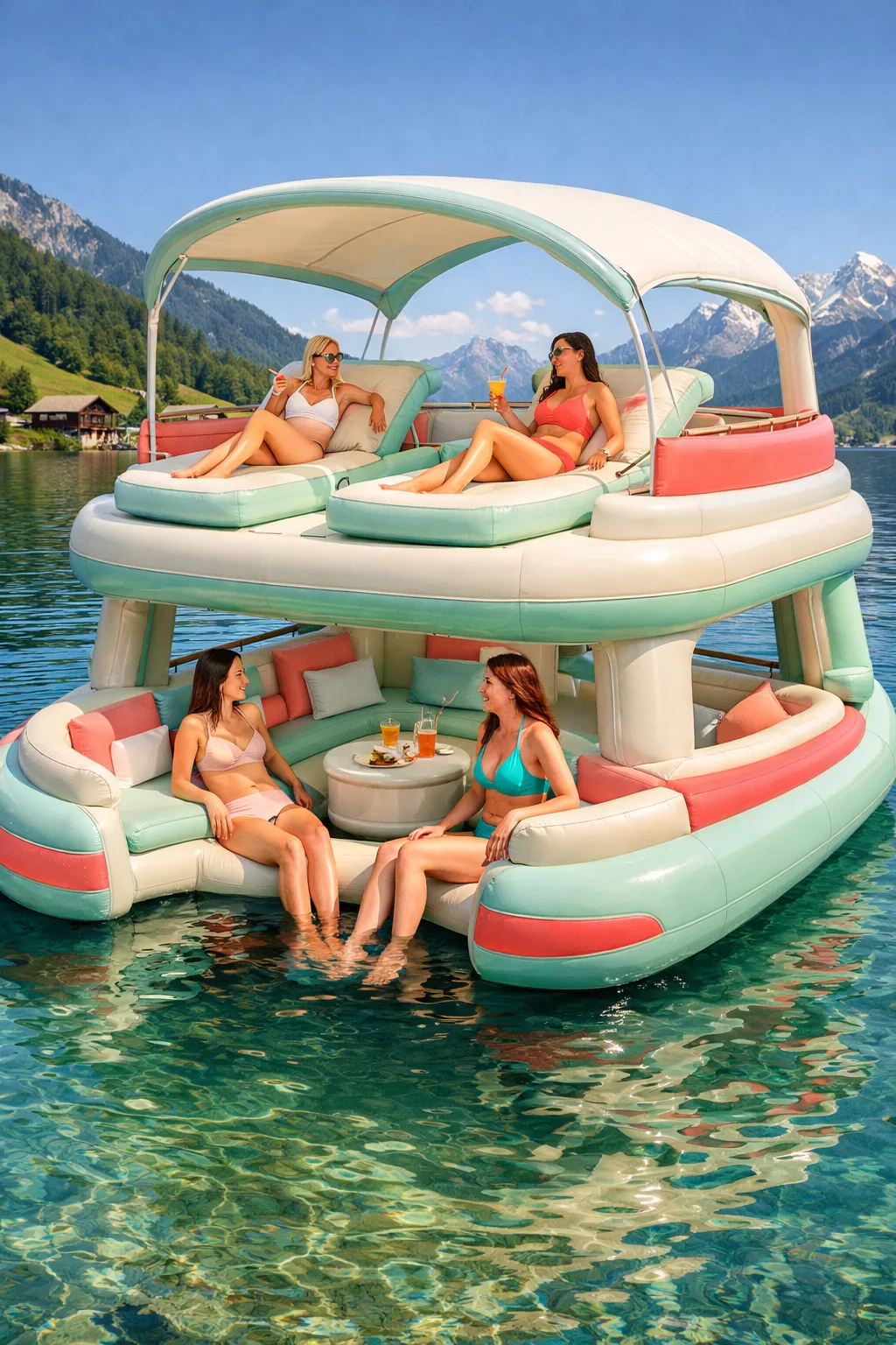 Enjoying Your Inflatable Yacht Lake Float