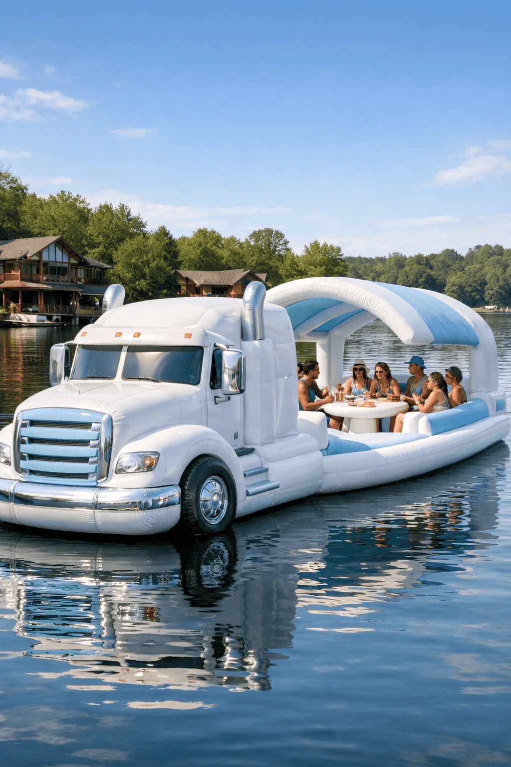 Unlocking the Fun - How to Use an Inflatable Semi Truck Lake Float Effectively