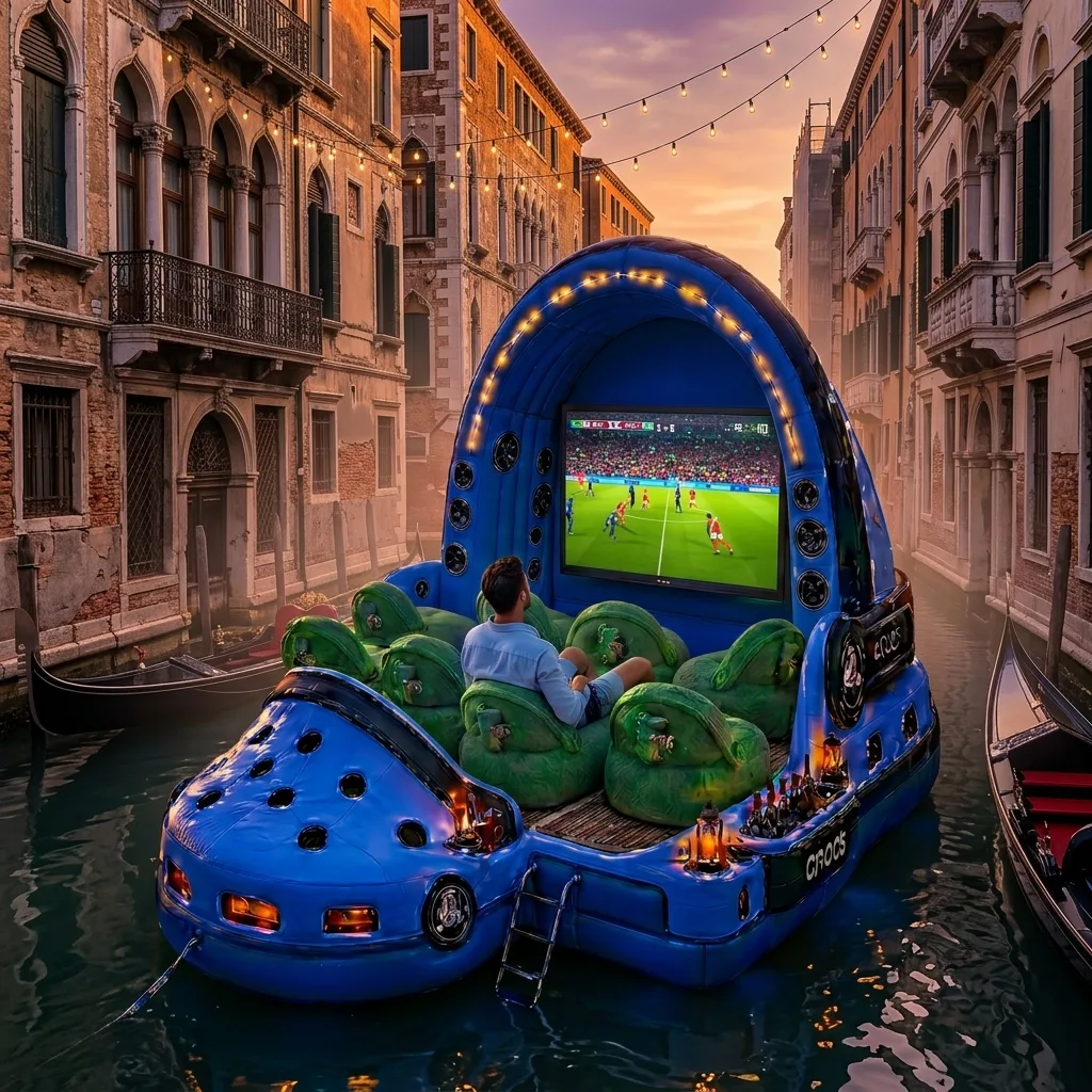 The Unique Craftsmanship of the Crocs Inflatable World Cup Party Float