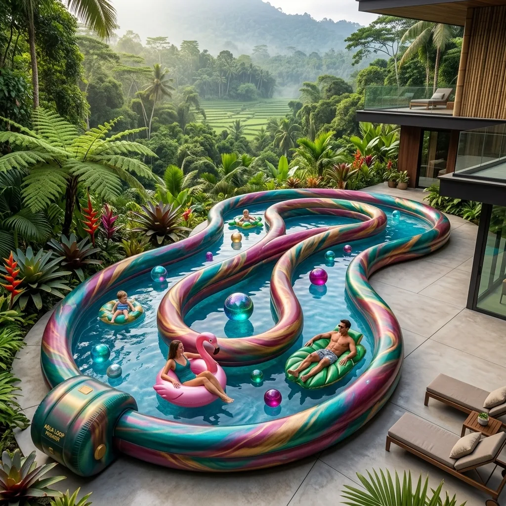How a Giant Inflatable Lazy River Pool Compares with Traditional Pools and Water Parks