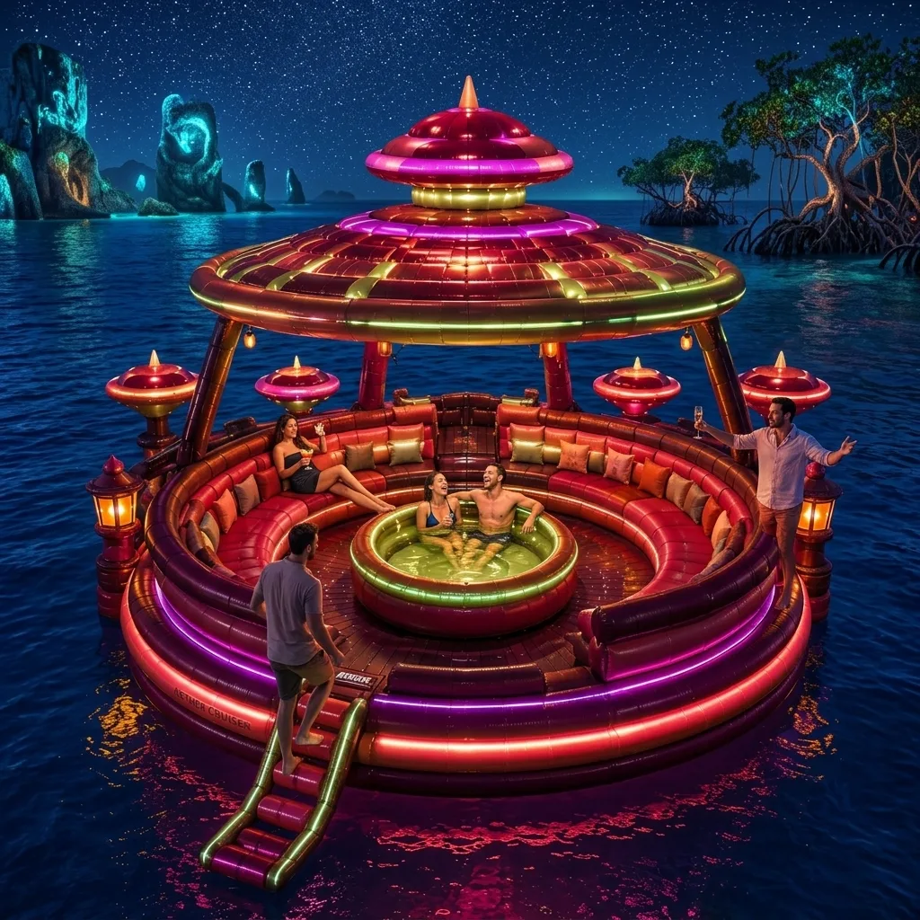 Elevate Your Pool Parties with a Luxury Inflatable UFO Party Float – The Ultimate in Floating Fun and Style