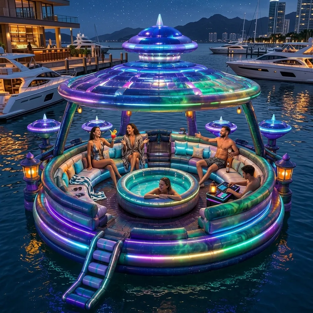 Elevate Your Pool Parties with a Luxury Inflatable UFO Party Float – The Ultimate in Floating Fun and Style
